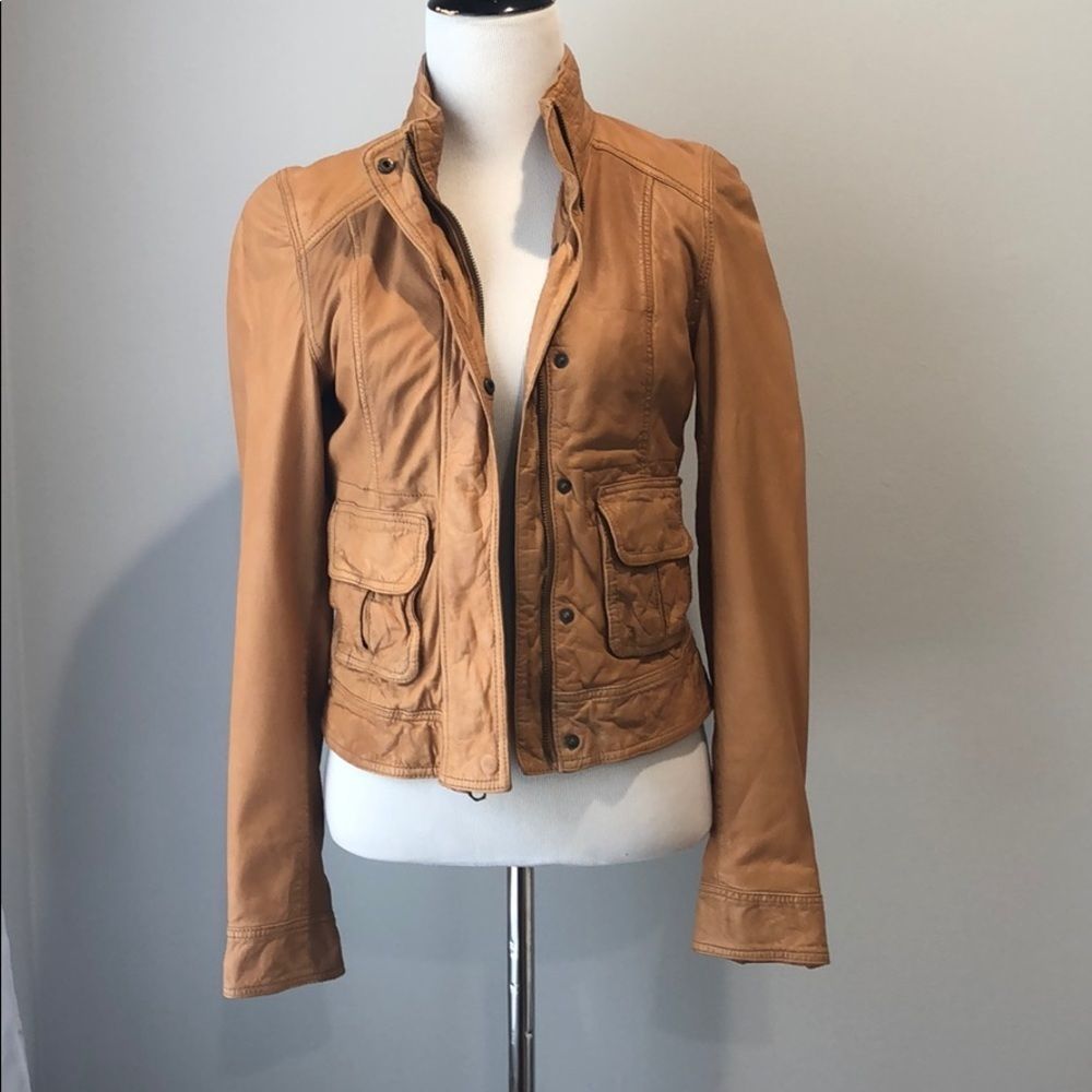 Genuine Leather Jacket from Lucky Brand XS